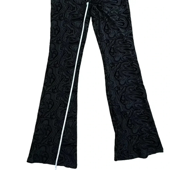 Outcast ASTRID PANT Velvet BLACK Fitted Flare, Size Large stretchy festival - Picture 10 of 13